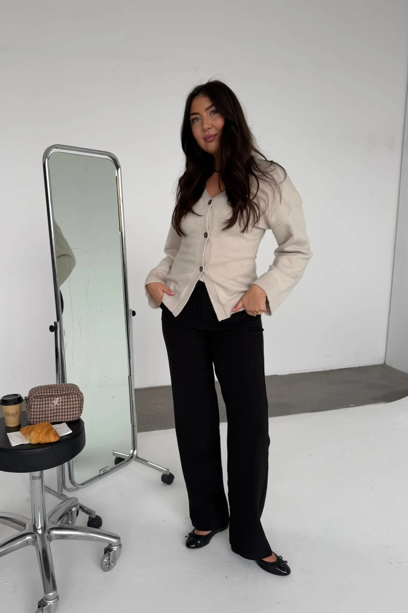 KarmaIC Cardigan - Råhvid