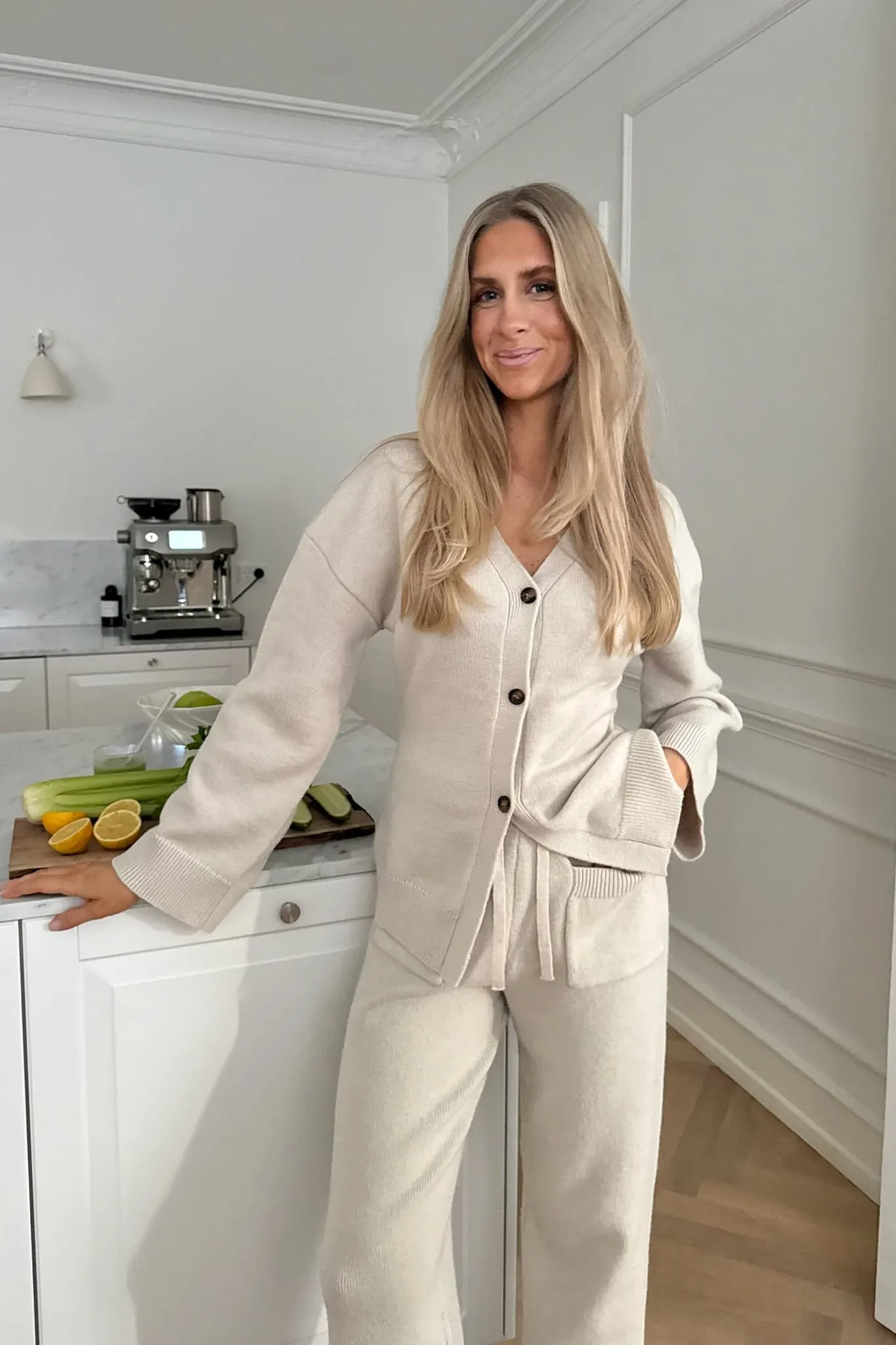 KarmaIC Cardigan - Råhvid