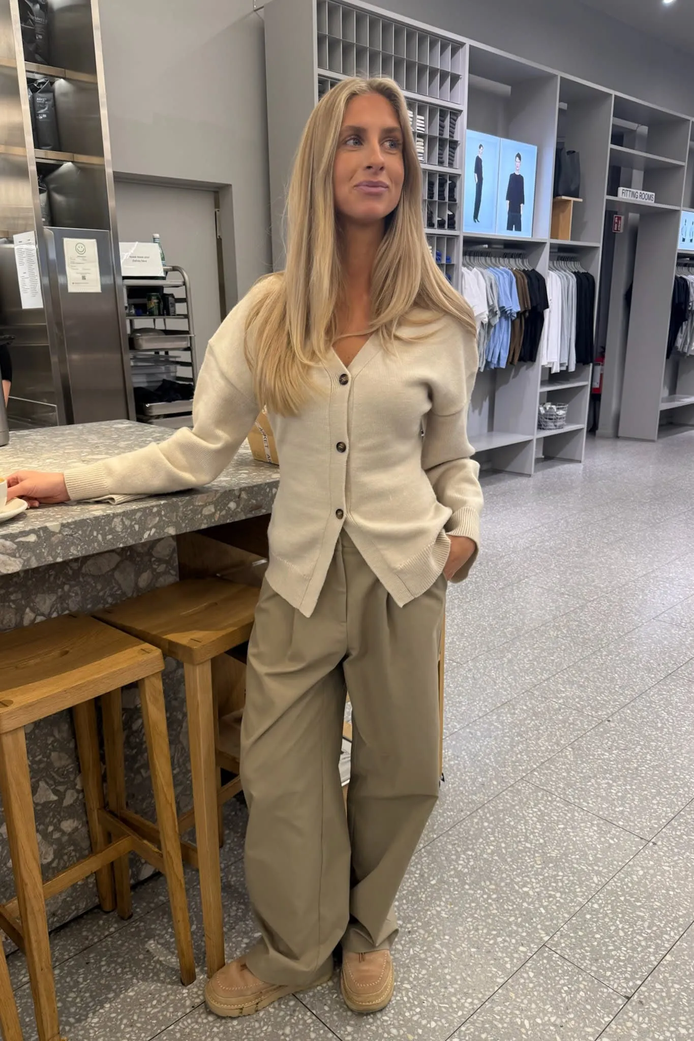 KarmaIC Cardigan - Råhvid