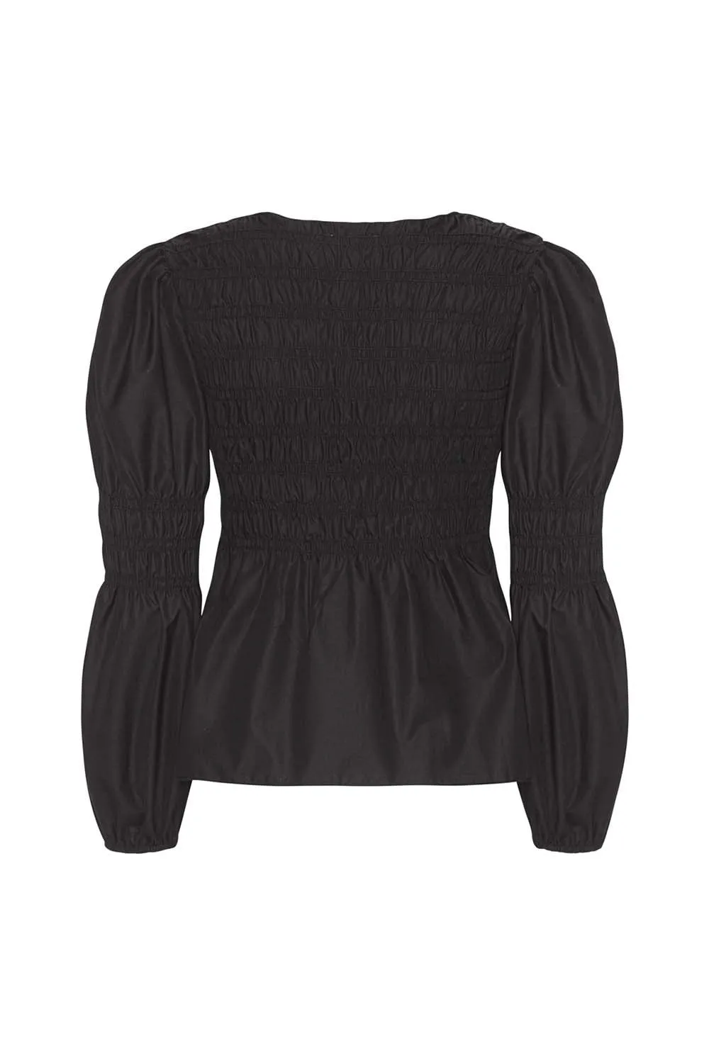 KaroIC Smock Bluse - Sort