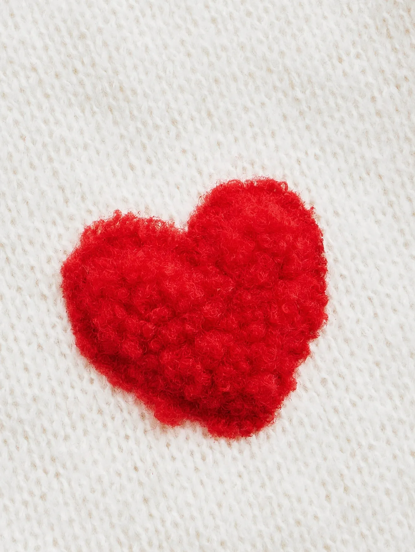 Kawaii Heart Pattern Crop Cardigan
