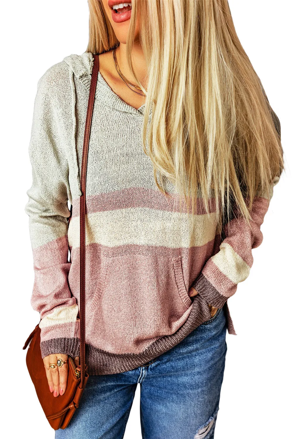 Knit Kangaroo Hooded Sweater