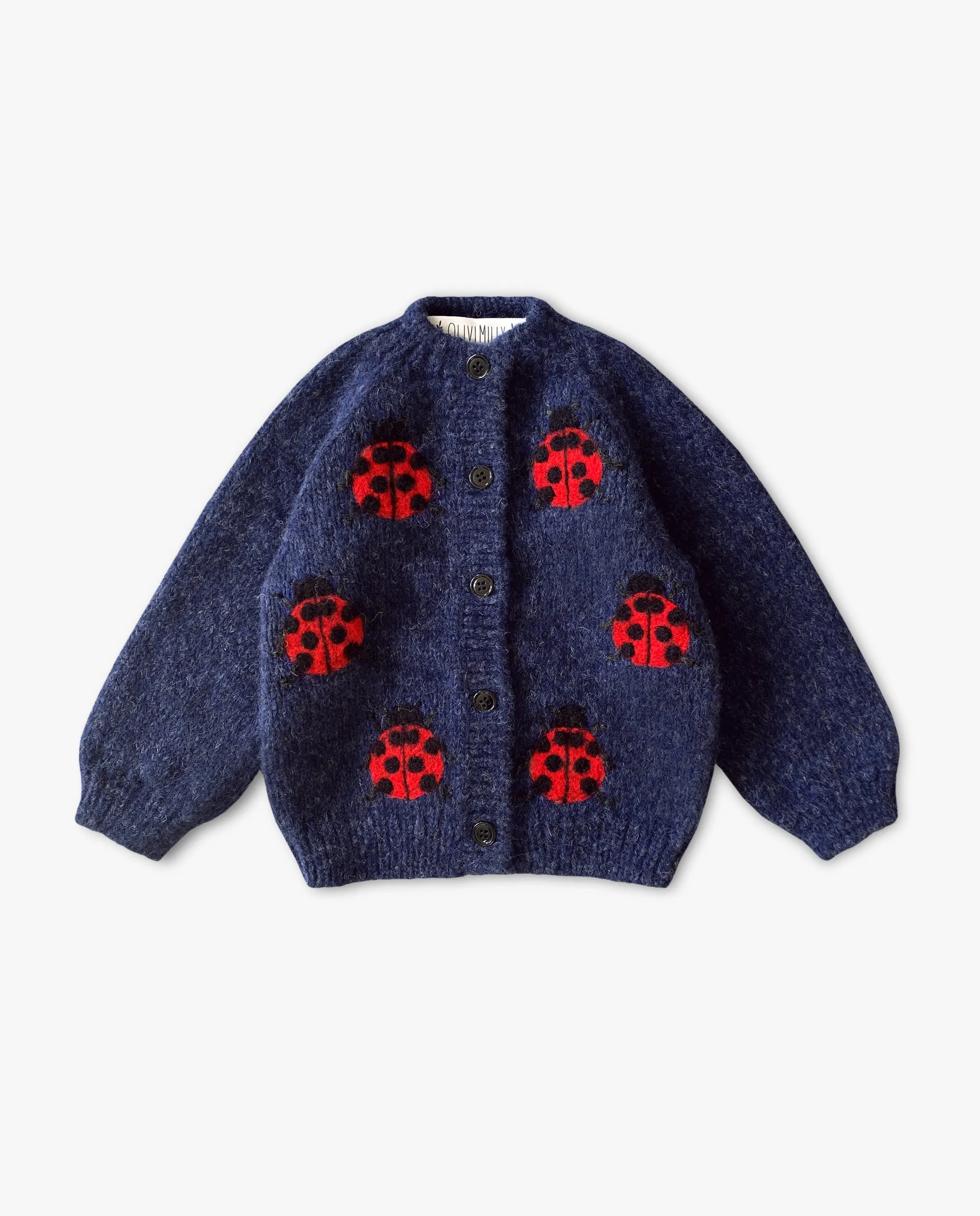 Ladybug cardigan | Dark blue