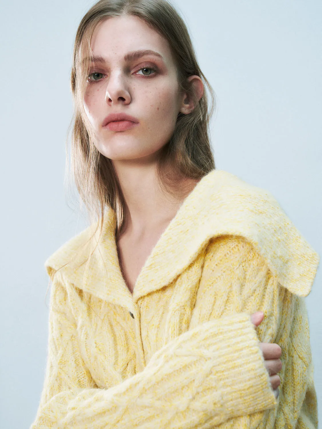 Lapel Knitted Cardigans