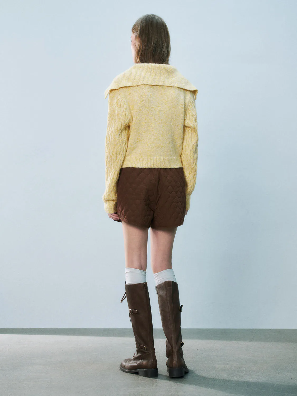Lapel Knitted Cardigans