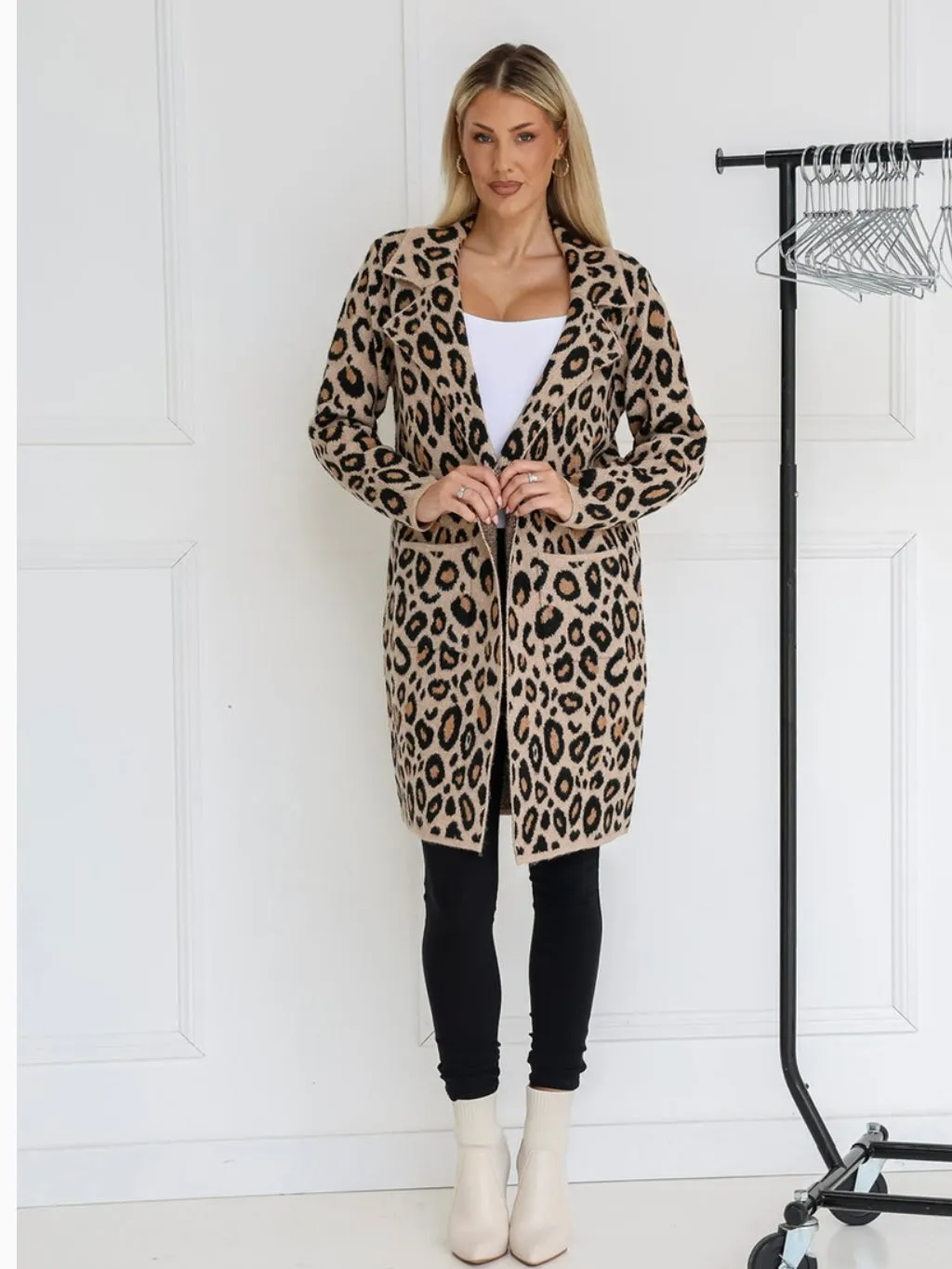 Lara Leopard Cardigan : Coming Back Soon