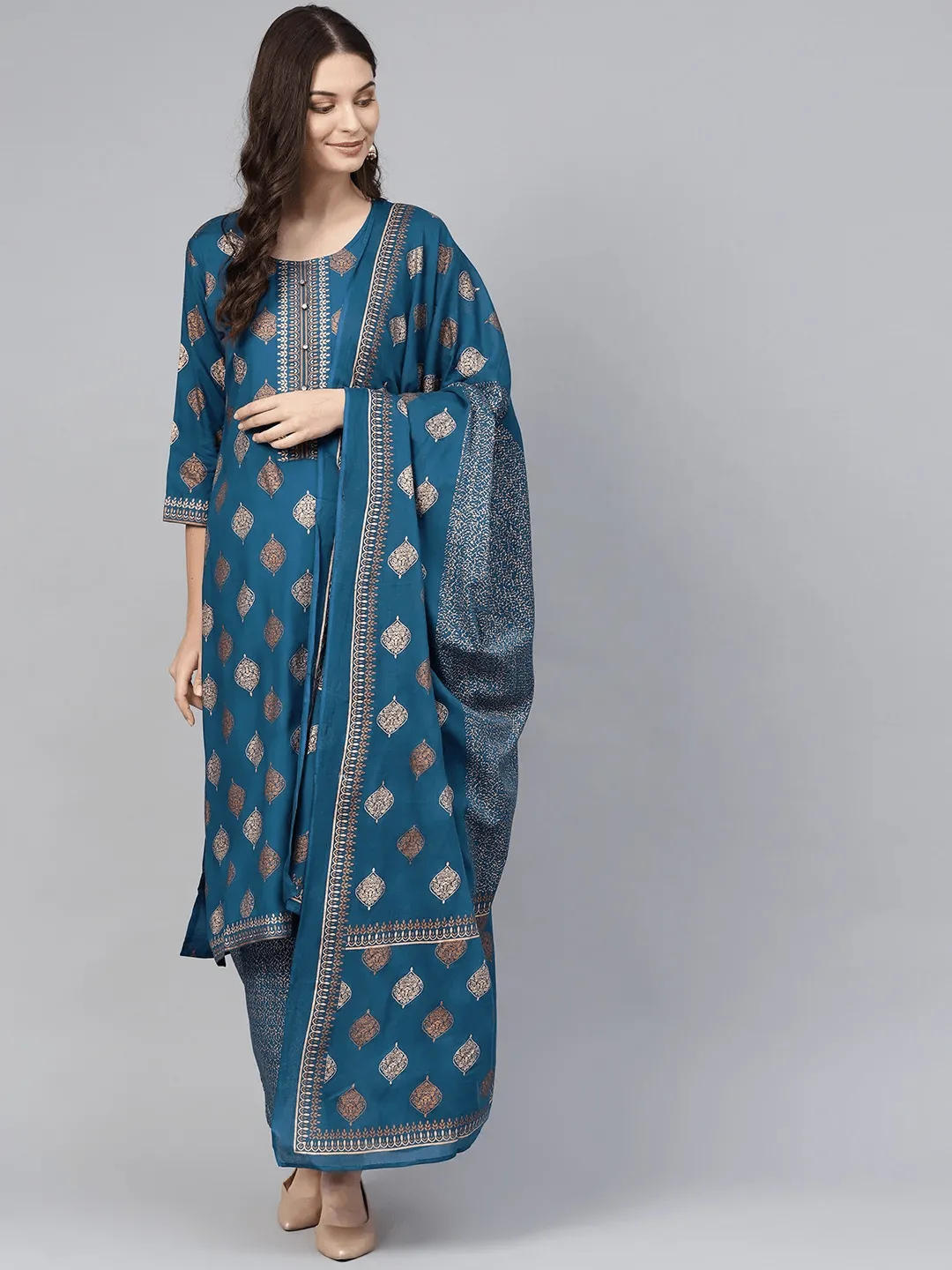 Lemon Tart CUTS1 2 Piece Block Printed Unstitched Cambric Suit