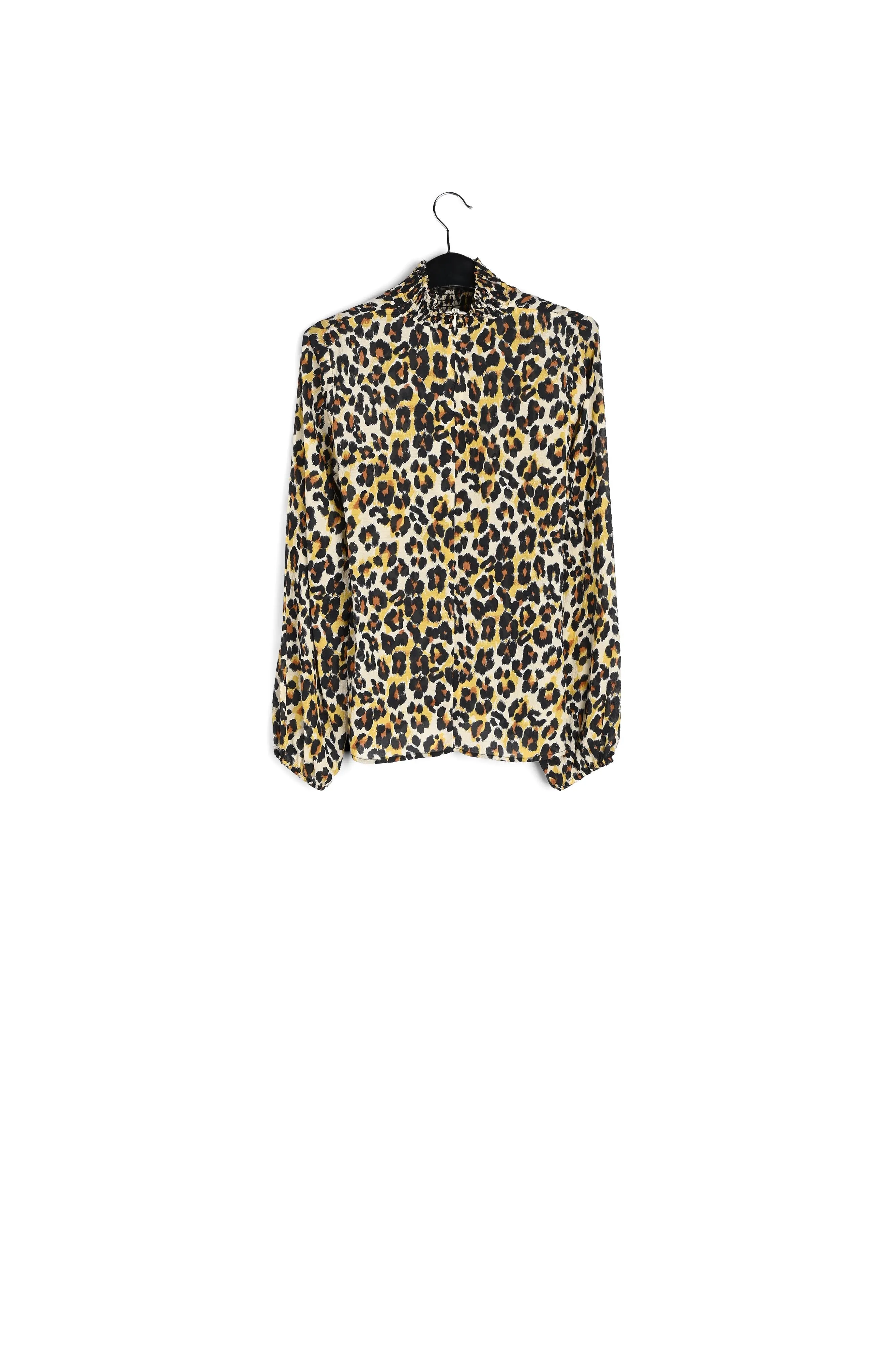 Leopard-print loose-fit top