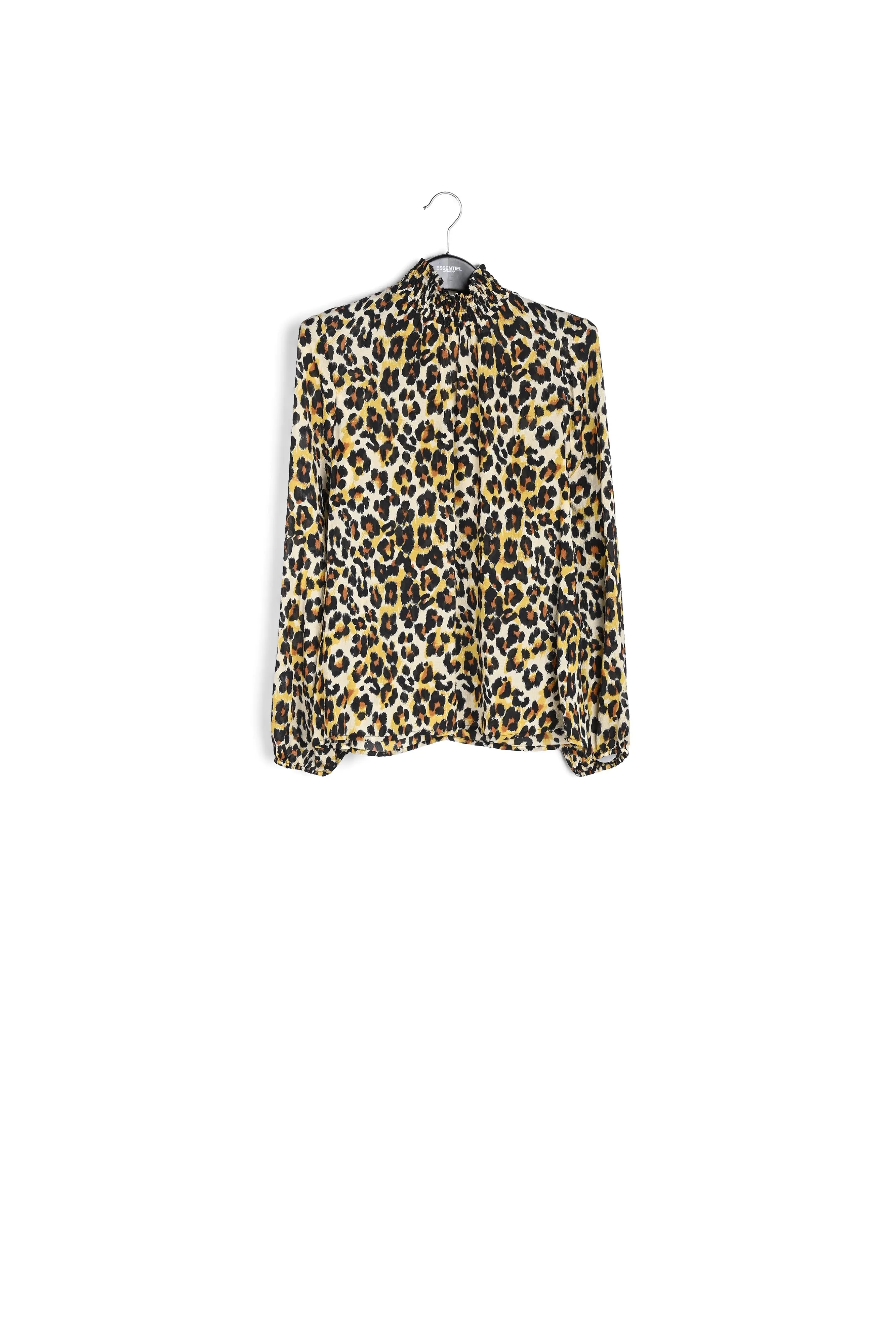 Leopard-print loose-fit top