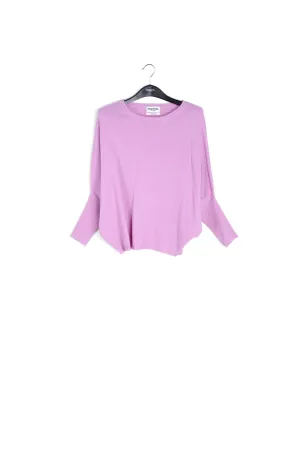 Lilac fine-knit sweater