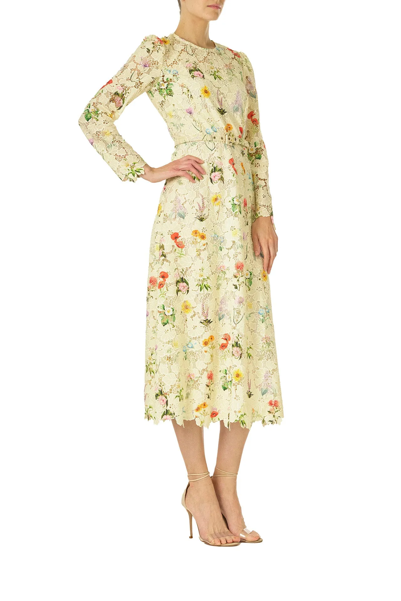 Limoncello Floral Lace Dress