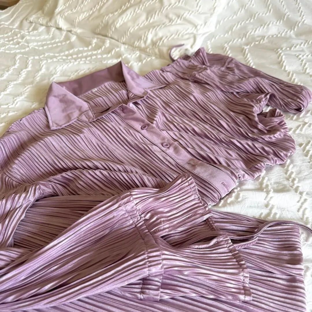 Lola Summer Plisse Matching Set