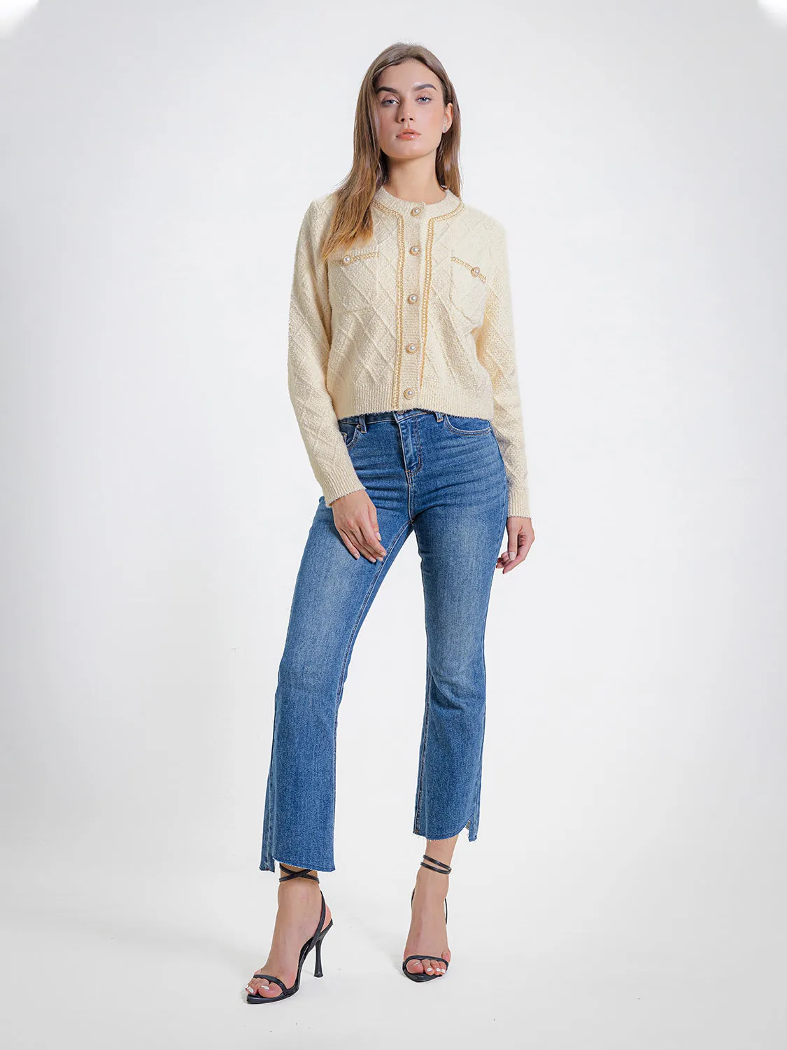 Long Sleeve Tweed Cardigans