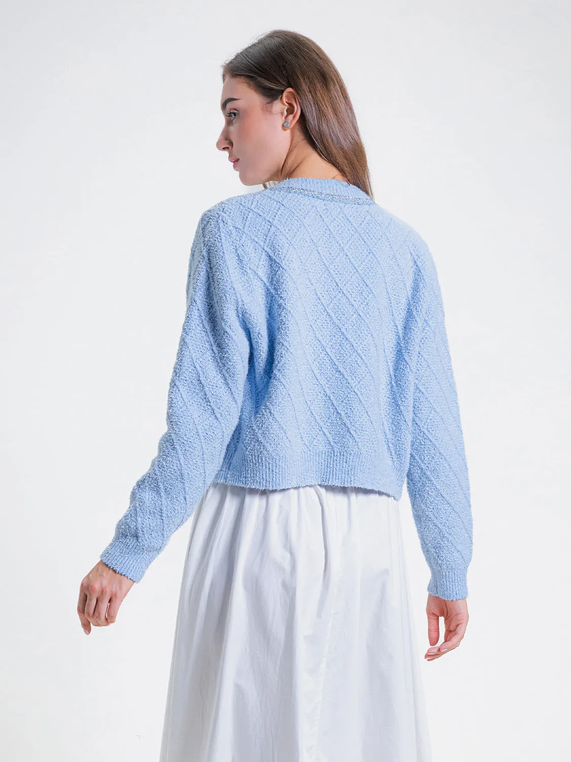 Long Sleeve Tweed Cardigans