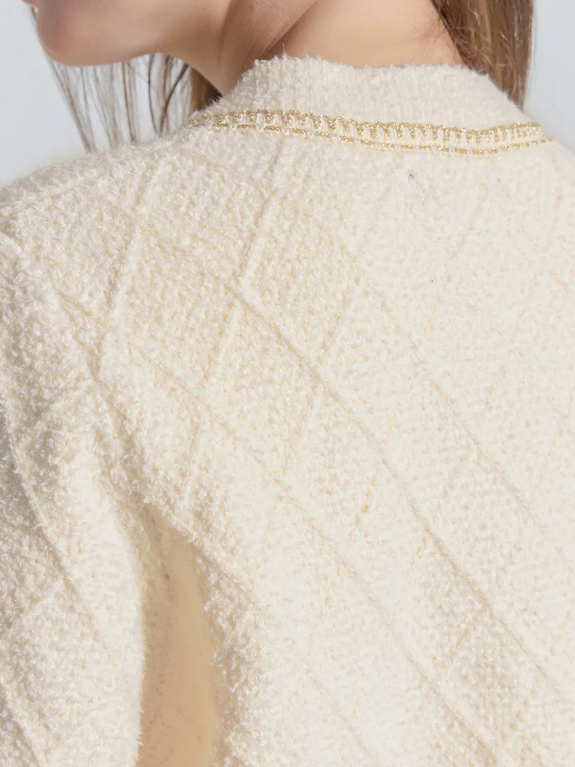 Long Sleeve Tweed Cardigans
