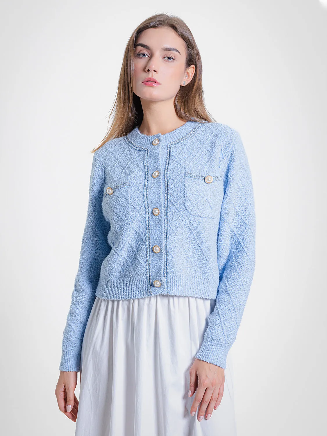 Long Sleeve Tweed Cardigans