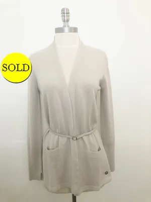 Loro Piana Cashmere Cardigan W/Belt Size 40 It (S/4 Us)