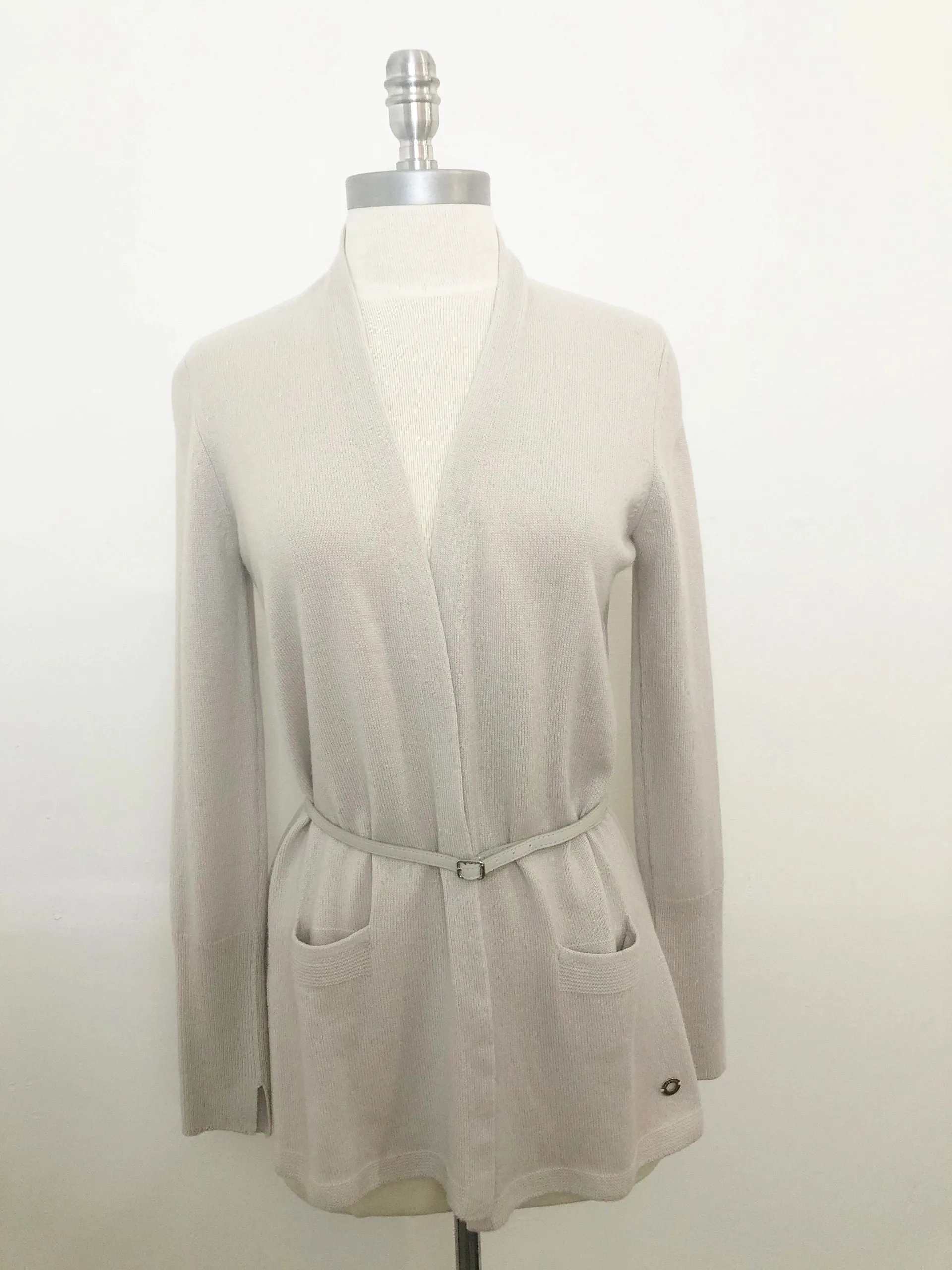 Loro Piana Cashmere Cardigan W/Belt Size 40 It (S/4 Us)