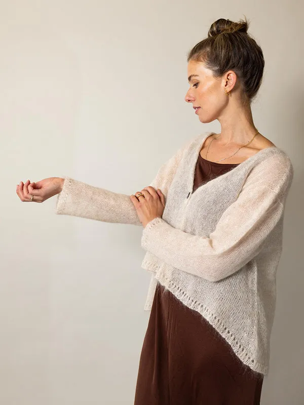 Luna Mohair Spring Cardi O/S