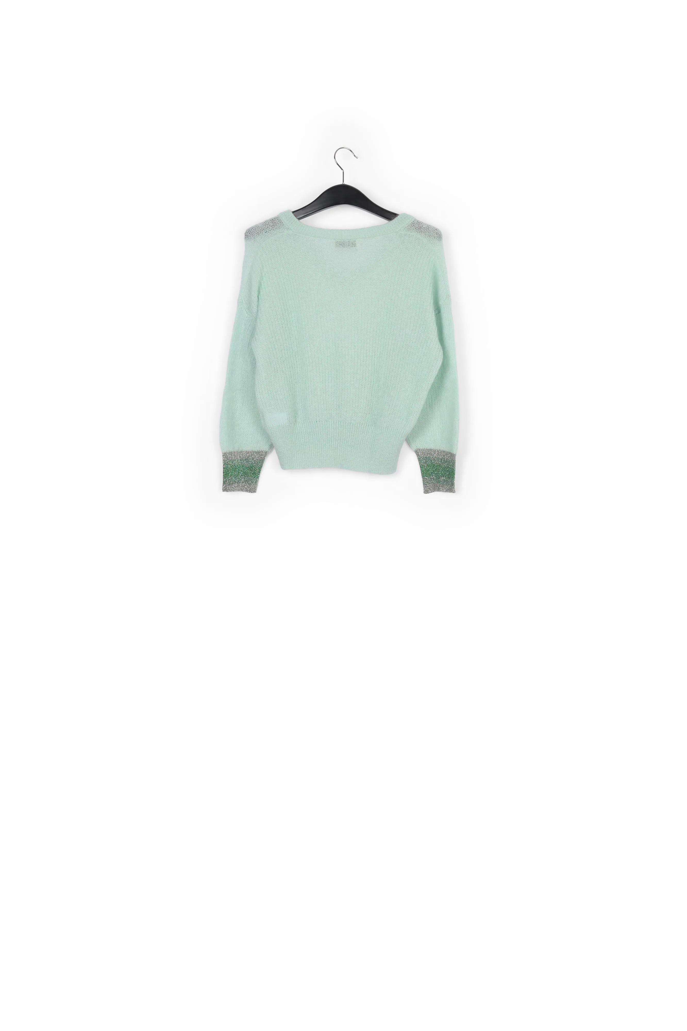 Lurex cuff v sweater