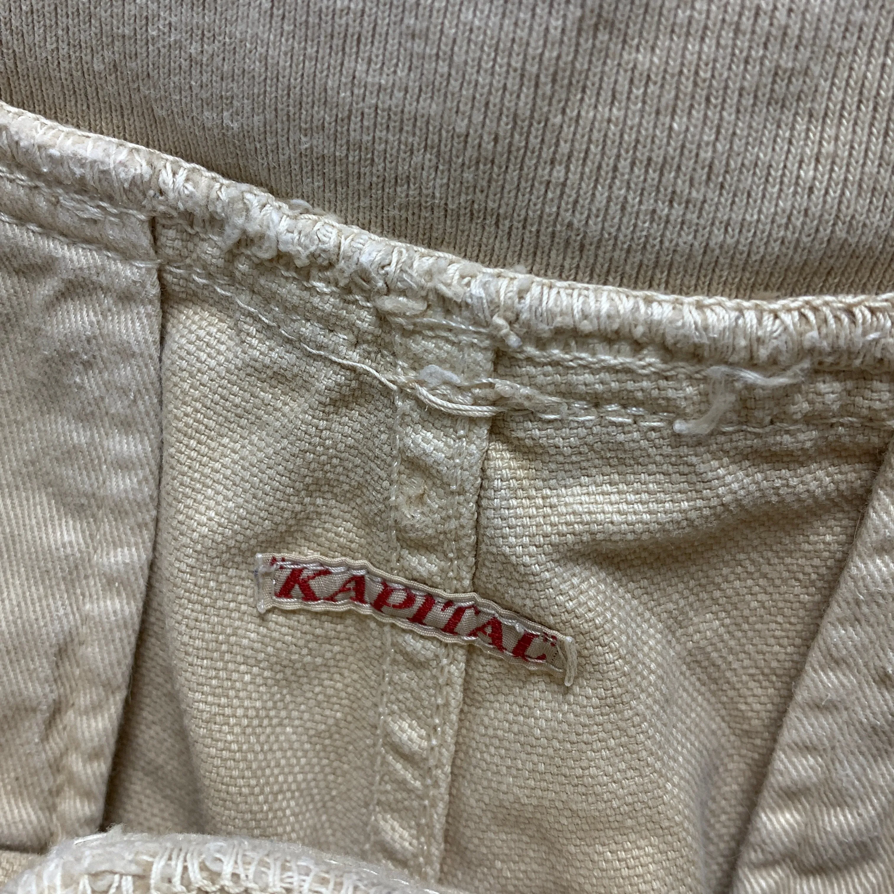 [M] Kapital Cotton Canvas Saurel Nouvelle Pants Beige