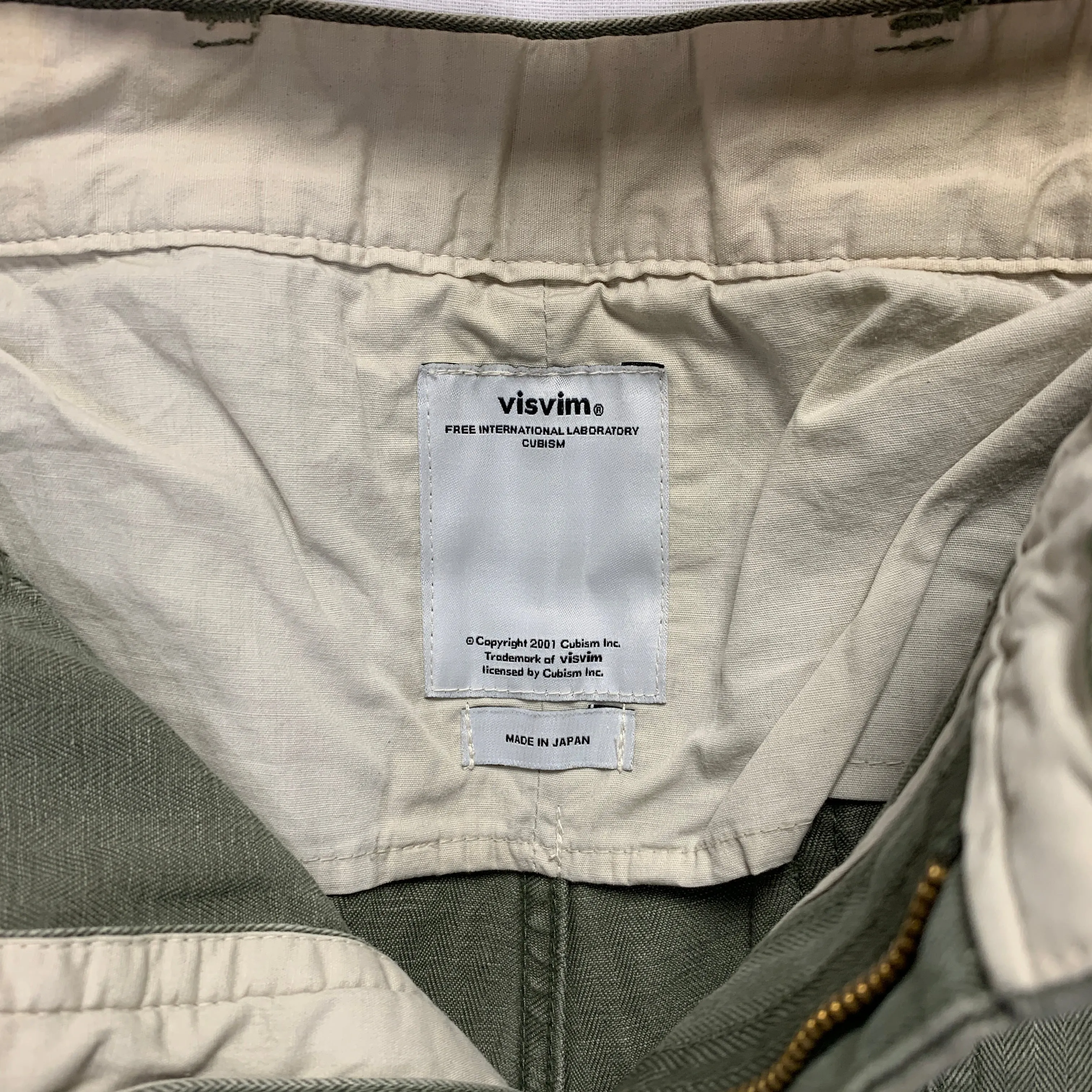 [M] Visvim 13AW Scout Pants Herringbone Cotton Olive