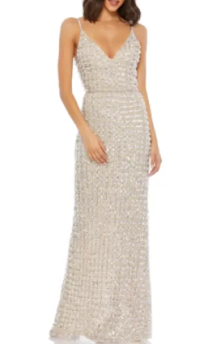 Mac Duggal Bead Embellished Column Gown