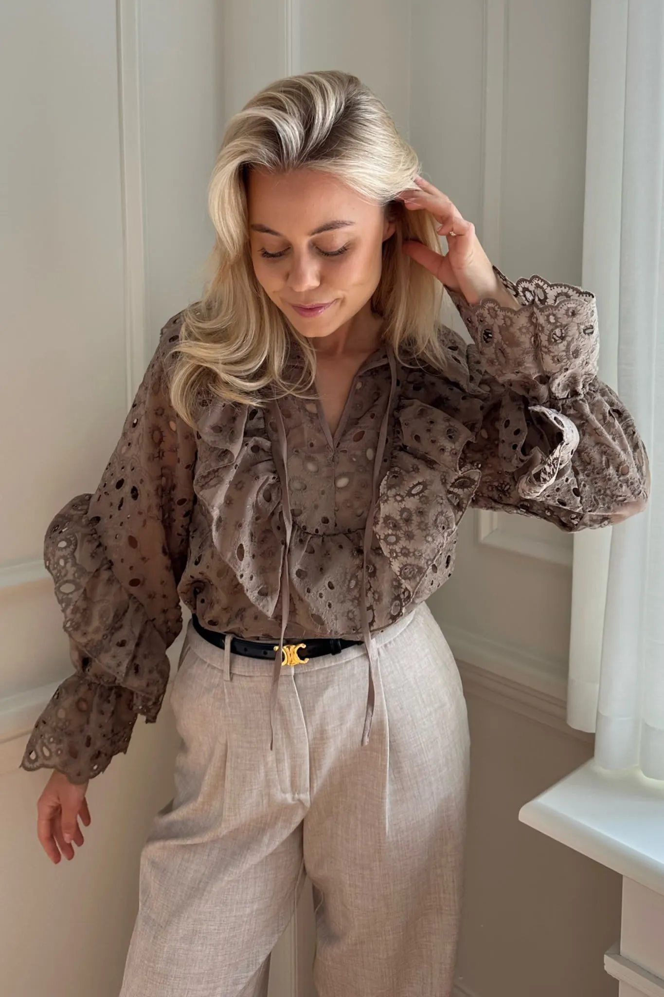 MalouIC Bluse - Brun