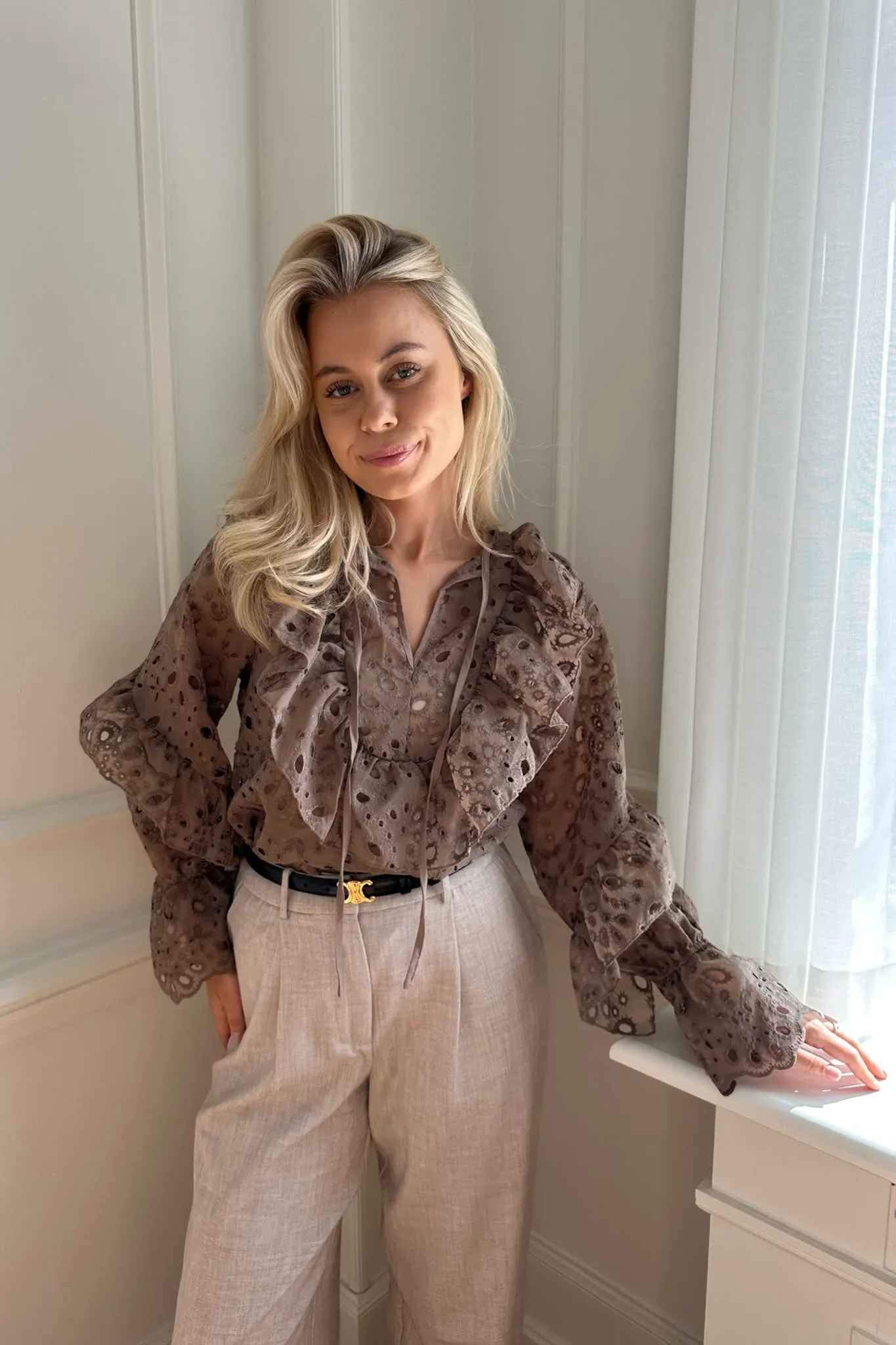 MalouIC Bluse - Brun