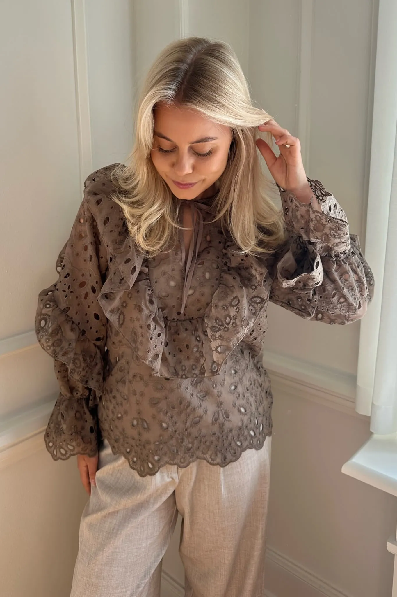 MalouIC Bluse - Brun