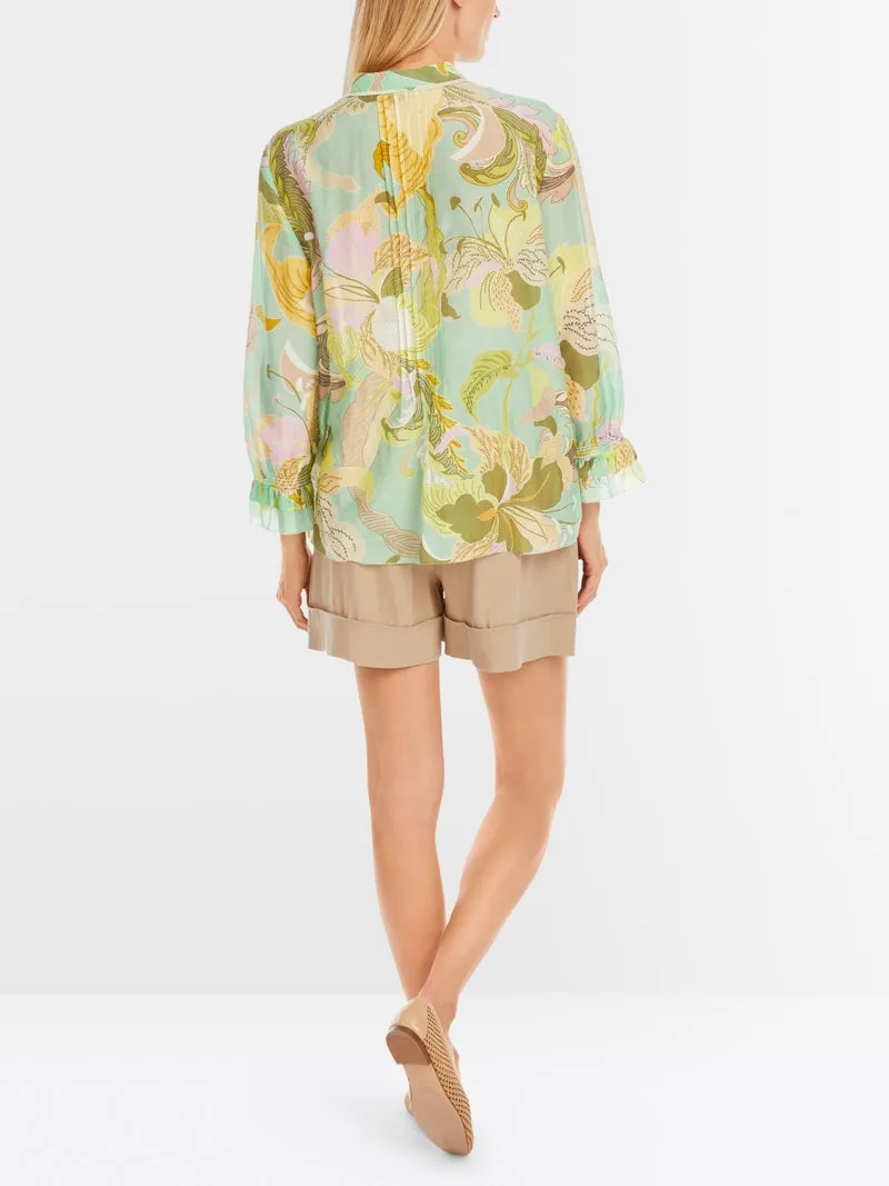 Marc Cain Soft Limeade Light Blouse in Tunic Style