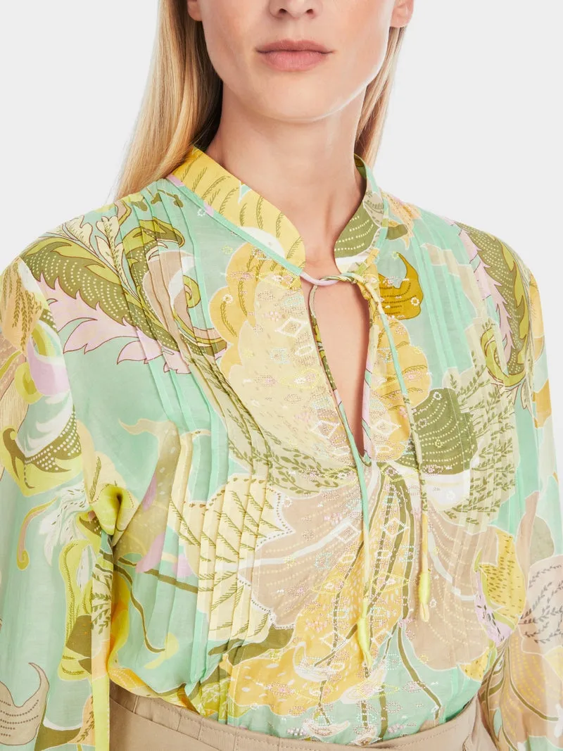 Marc Cain Soft Limeade Light Blouse in Tunic Style