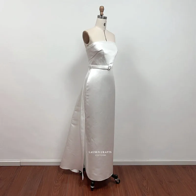 Marilyn Monroe White Strapless Satin 1950s Dress Call Me Madam Premiere