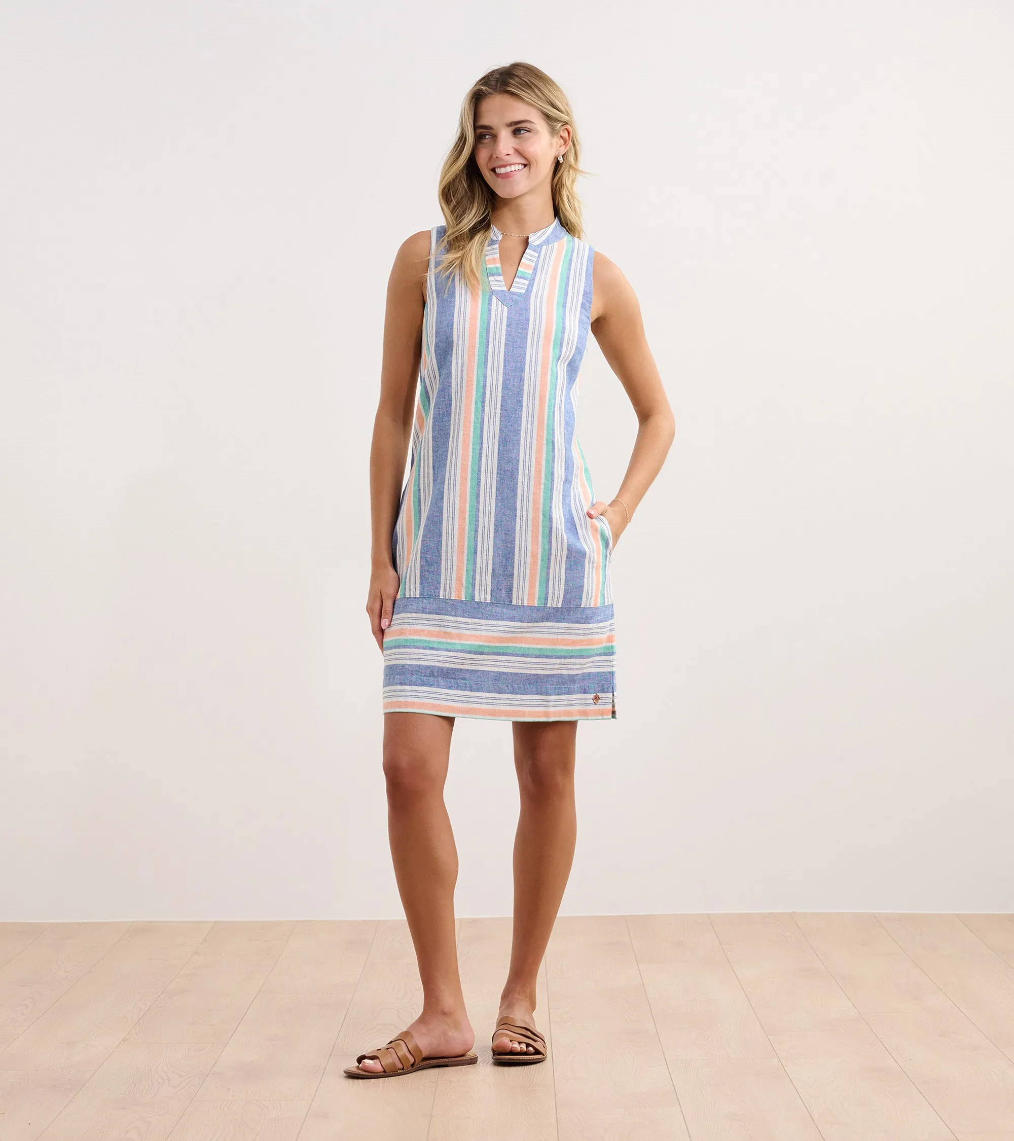 Marin Shift Dress - Dusk Stripes