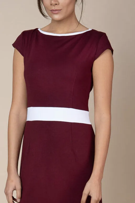 Marissa Boat Neck Shift Dress