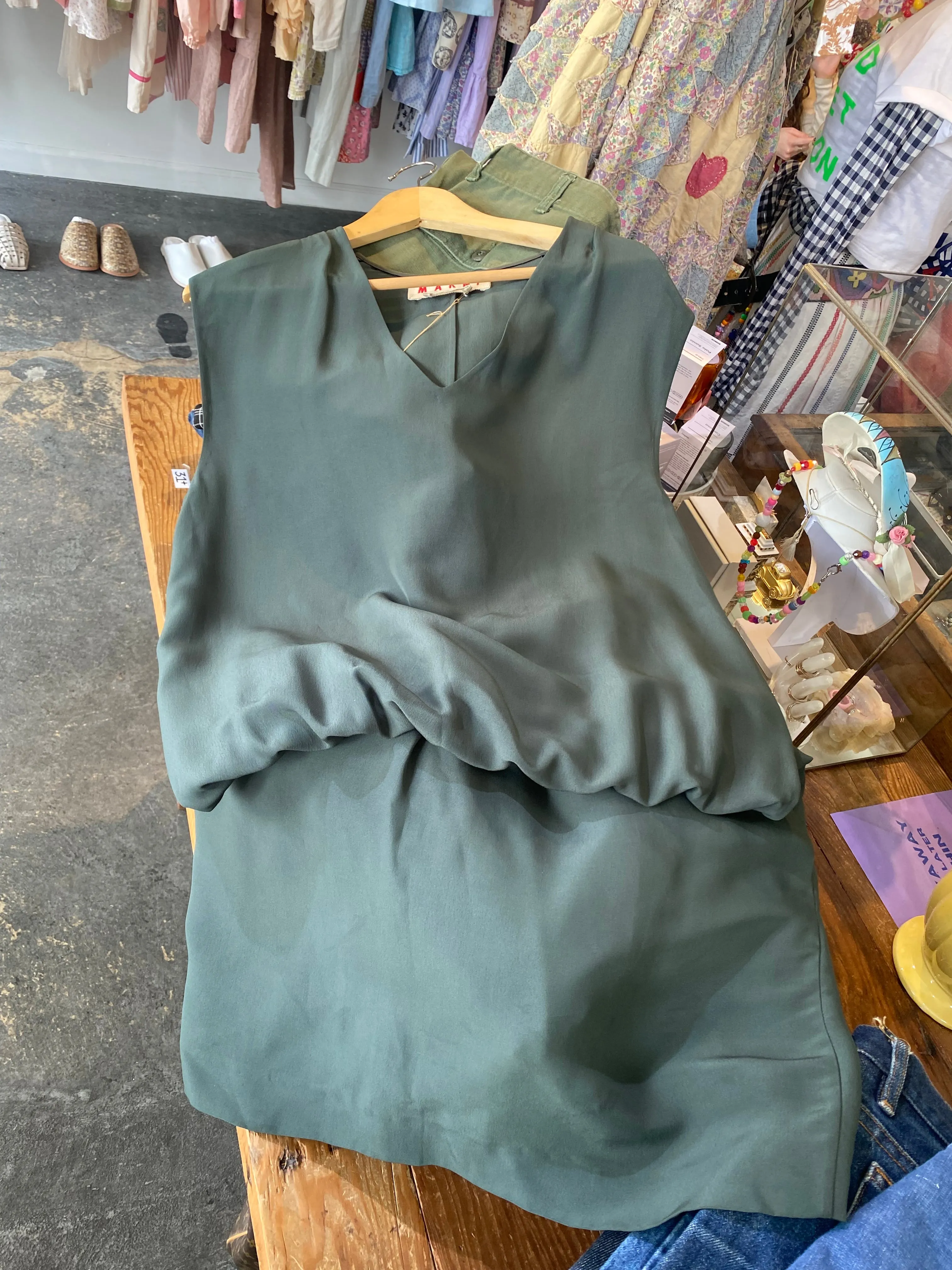 Marni Forest Green Dress