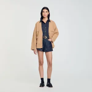 Martie Long Wool Cardigan Camel