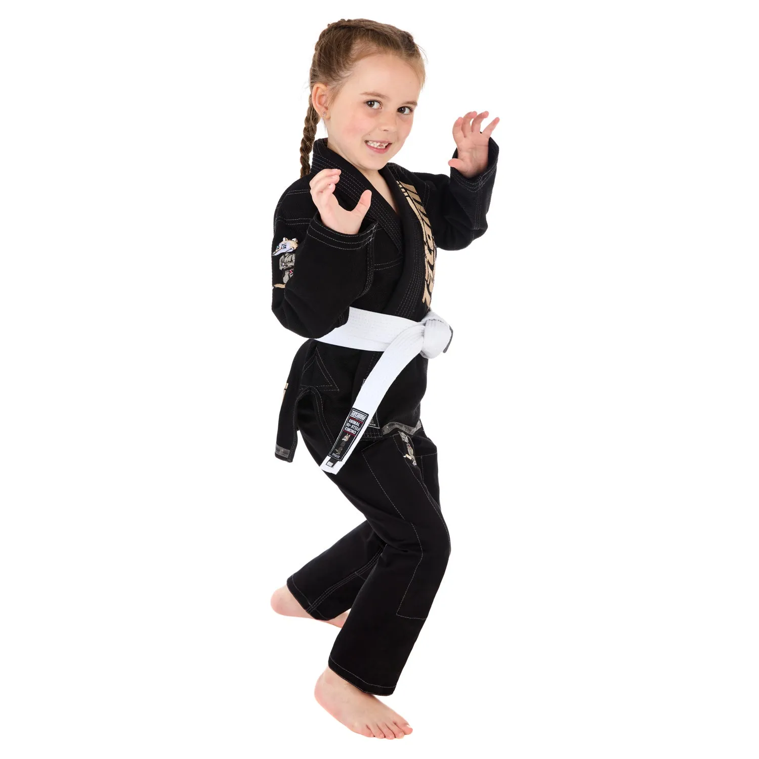 Meerkatsu Kids Animal Gi - Black