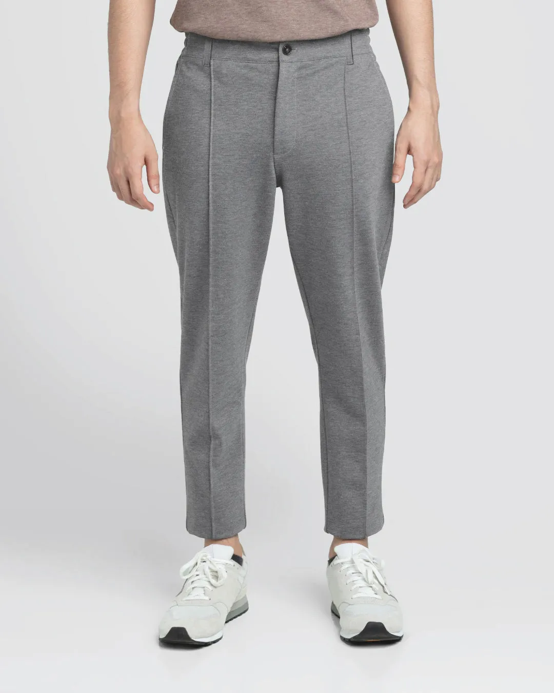 Men Slim Fit Cropped Pants
