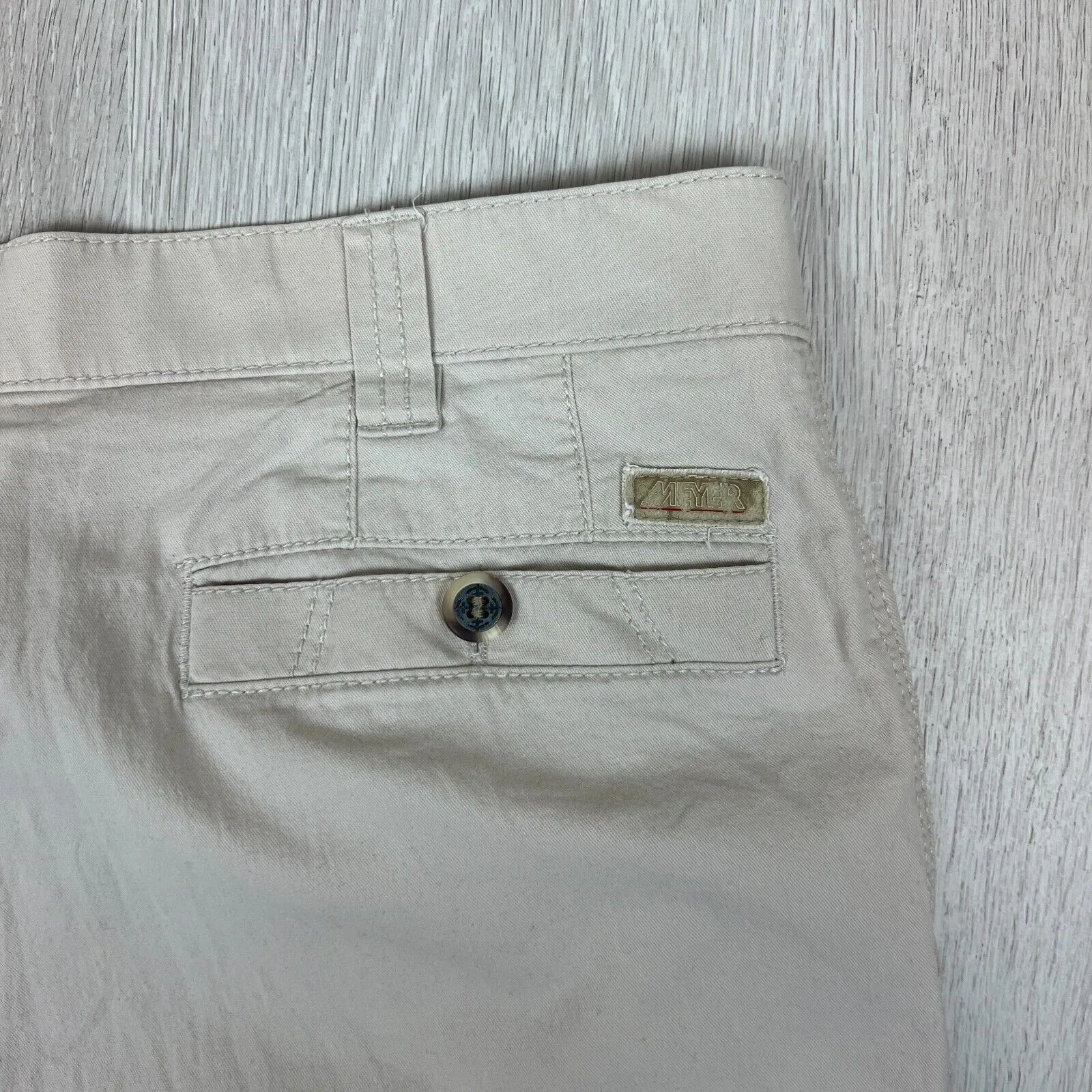 Meyer Mens Beige Chinos Size 36 Approx