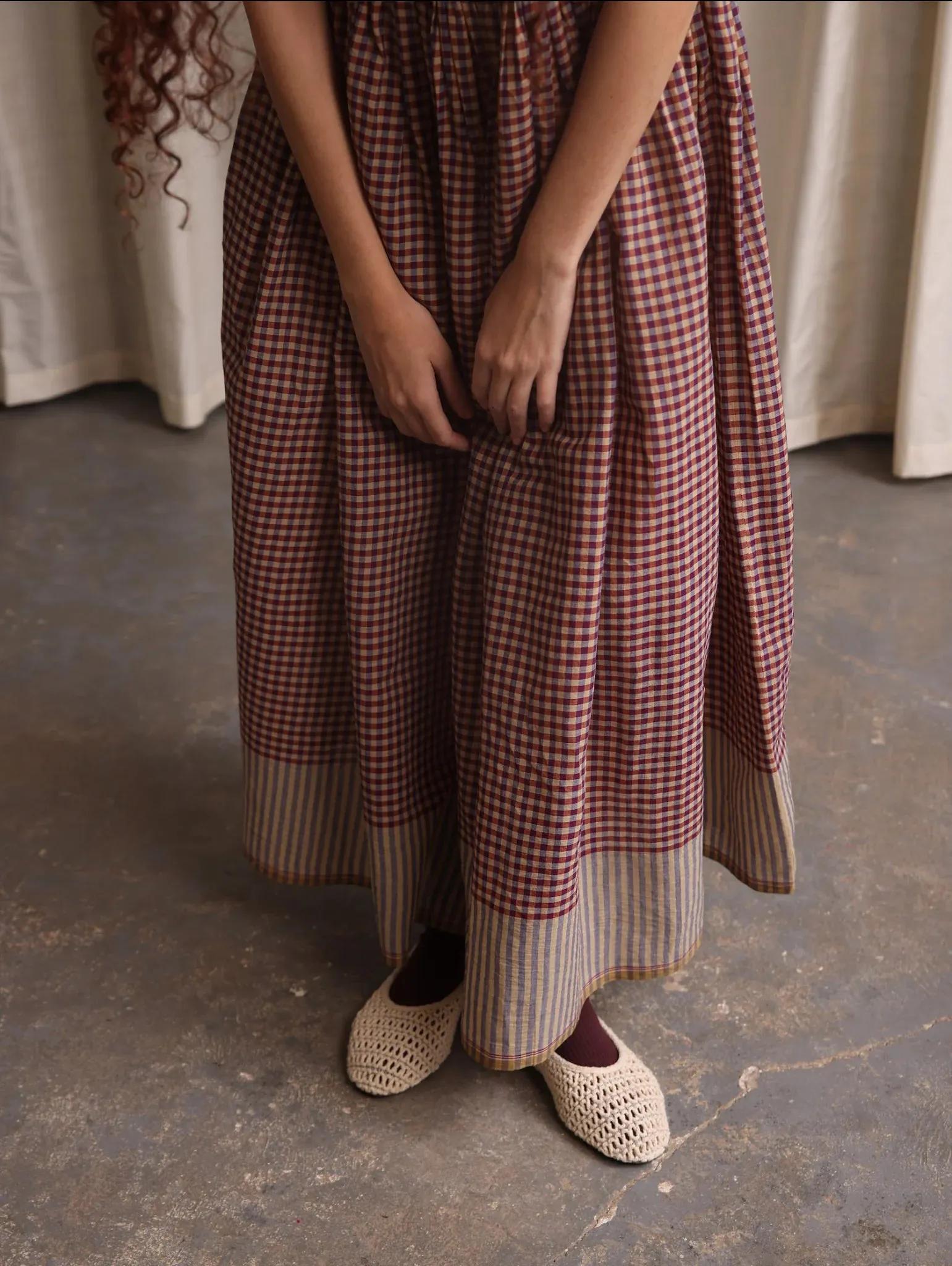 Mia | Checked Strappy Dress