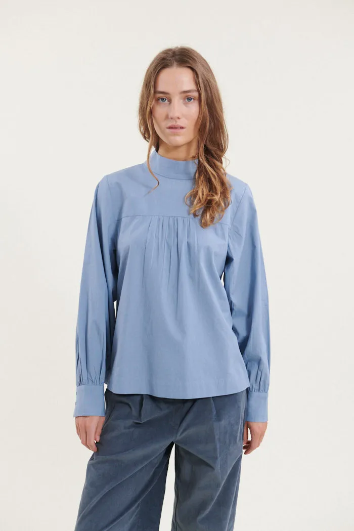 Milly Blouse - Windward blue