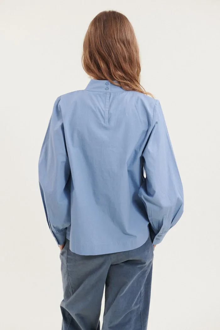 Milly Blouse - Windward blue