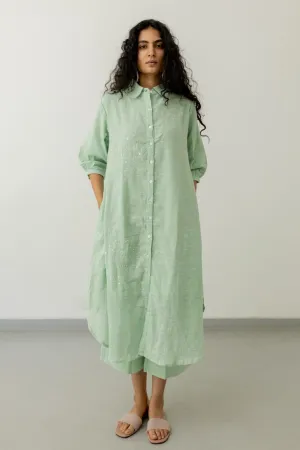 Mint Cotton Tunic and Pants Set