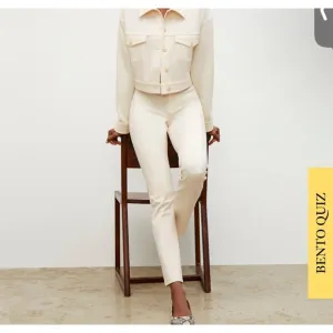 MM Lafleur The Hockley better than denim pants, Cream, Size 2
