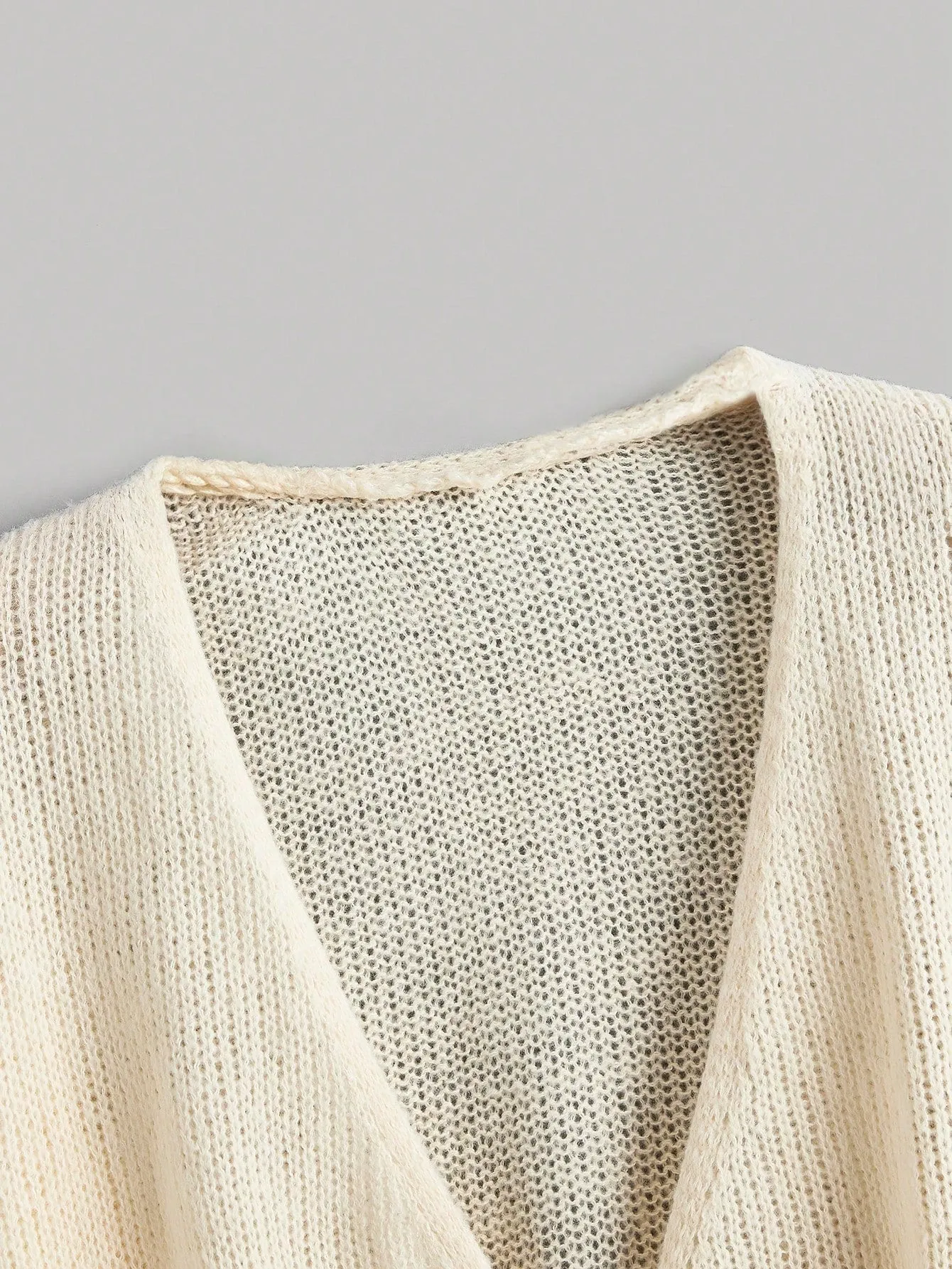 MOD Women's Casual Tie-Front Knitted Cardigan