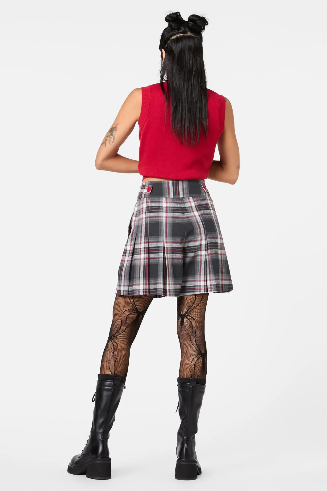 Moggy Tartan Pleated Culotte