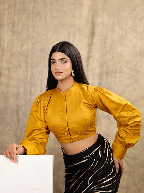 Mustard Yellow Long Sleeves Blouse