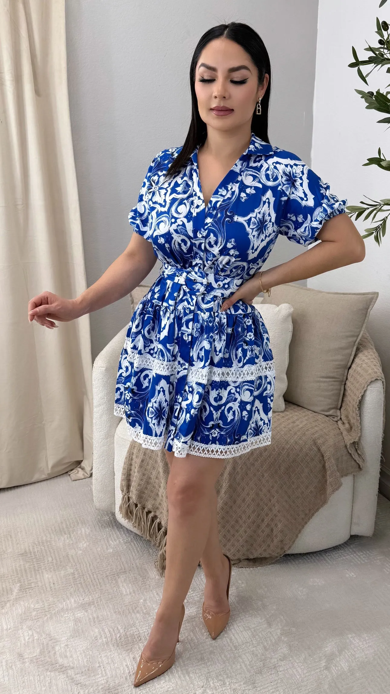 NATALEE BLUE DRESS