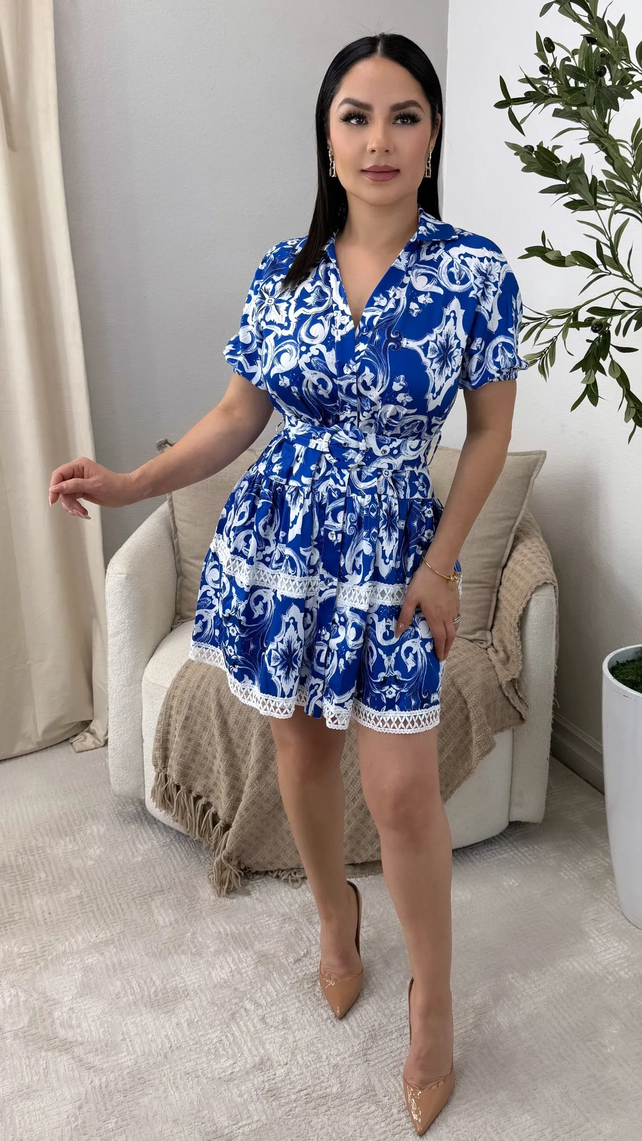 NATALEE BLUE DRESS
